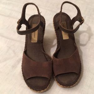 Burberry espadrilles wedge good condition, sz 36